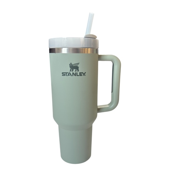 Stanley Set of 2 40oz Flowstate Thirst Quencher Tumblers Green and Dune Cream - Picture 2 of 11